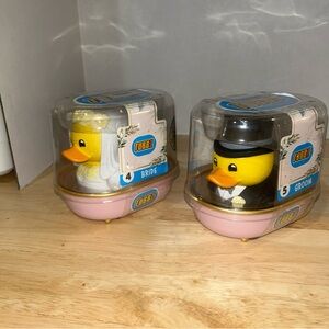 (2) New TUBBZ 1st EDITION Collectible Rubber Vinyl Duck Wedding Bride Groom #4&5